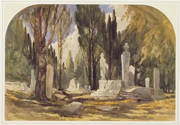 Cerca del Puente de la Caravana, Esmirna, 1843